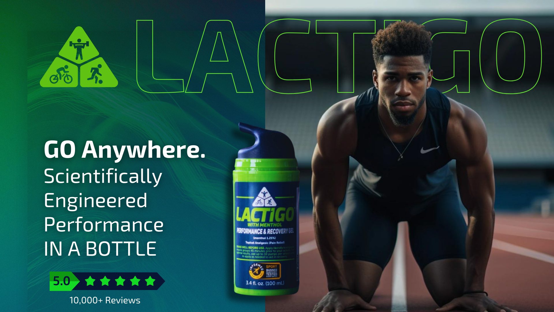 LactiGo Topical Recovery and Performance Gel