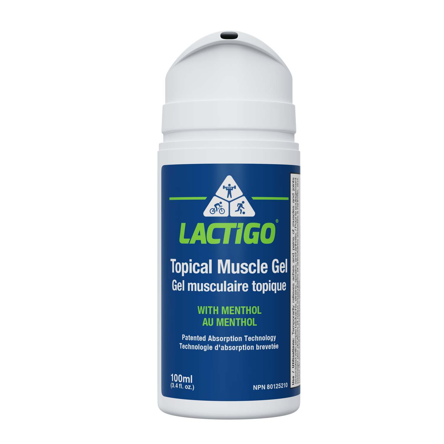 LactiGo Performance and Recovery Gel with Menthol [100ml] (Canada)
